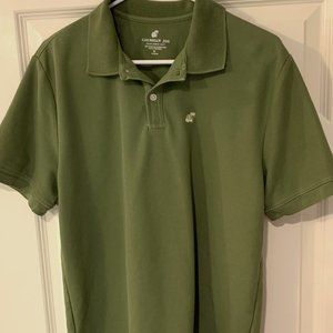 MENS Caribbean Joe polo shirt in olive green, size Medium, excellent condition!